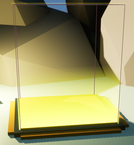 Door trigger with objective highlight texture.